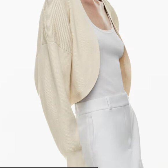 Babaton Decision Shrug $98 Birch 2XS - Picture 2 of 7